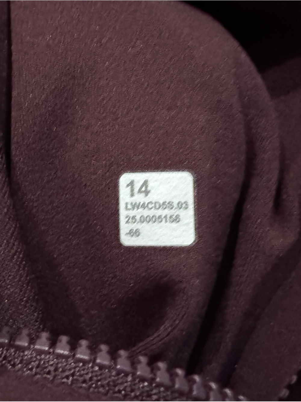 Lululemon Define Full Length Goodnight Plum Sz 14 NWOT - Picture 6 of 6